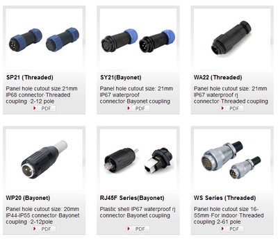 SP21 防水航空插頭 高性能防水連接器解決方案